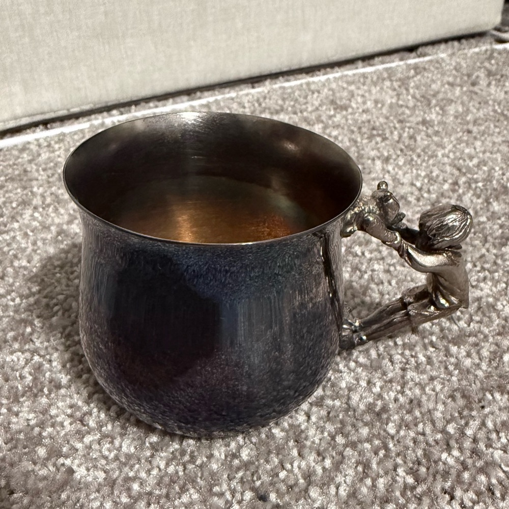 Vintage Silver Winnie the Pooh Cup